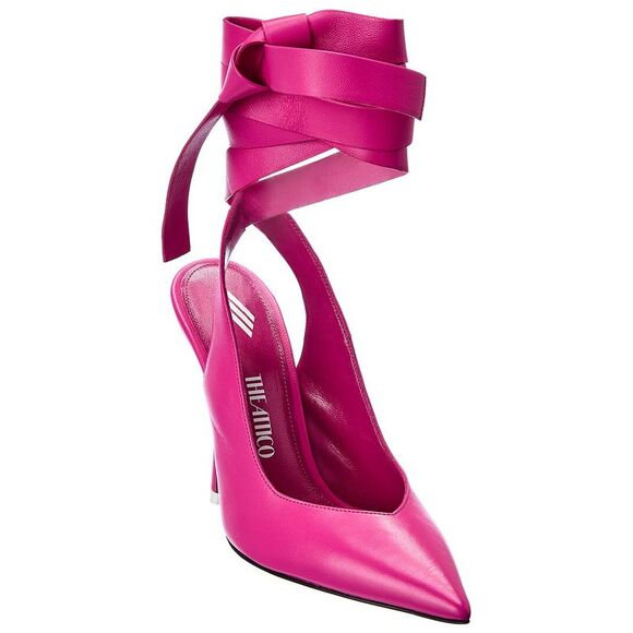 The Attico Venus Leather Slingback Pump, Pink - Picture 1 of 5